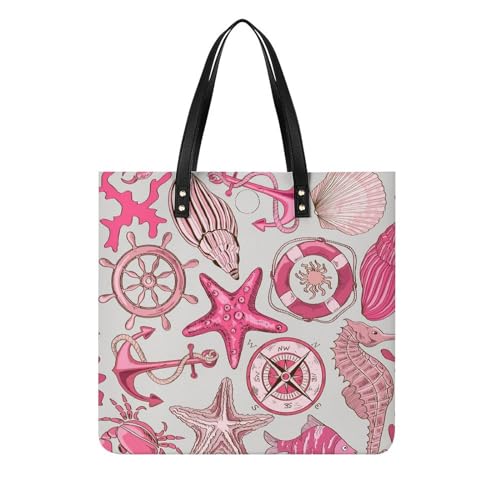 Tote bag coquille d'étoile de mer grand sac fourre-tout pour vos voyages