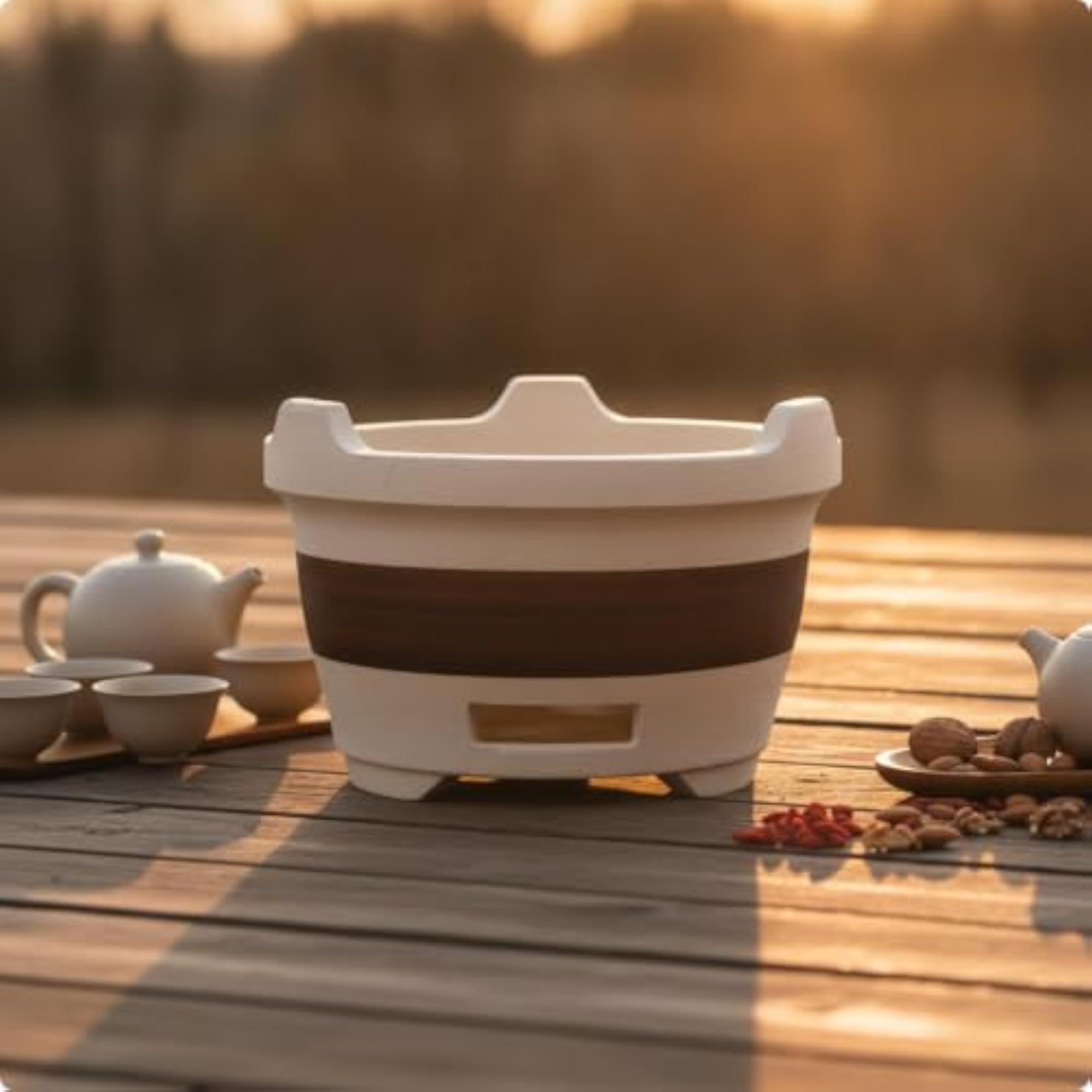 Char-Fired Ceramic Cooker for Multi-Use Cooking