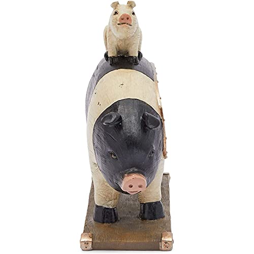 Farm Animal Decor With Chalkboard, Pig Design (9 X 8.6 X 3.2 In) #TOP2