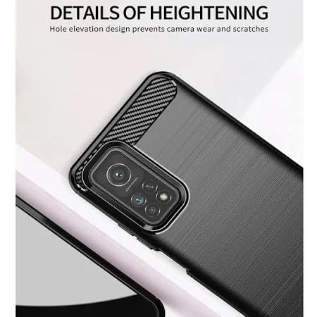 Image of Hybrid Carbon Fiber Back Case for Xiaomi Mi 10T 5G / Mi 10T Pro 5G (Black)