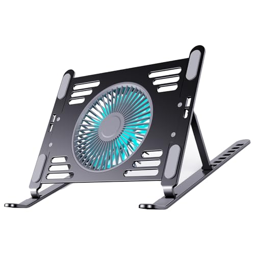 Base ajustable con enfriador para laptop y ventiladores USB miniatura 1