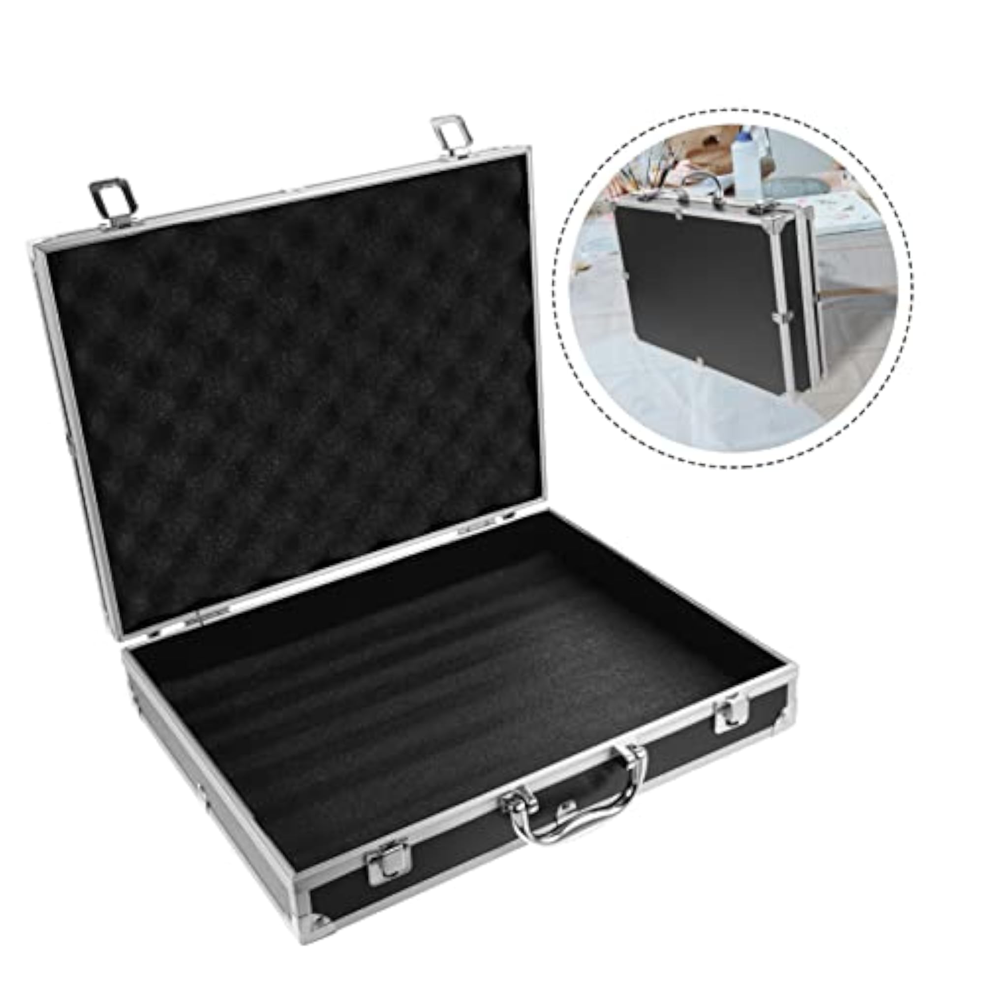 Toolbox Aluminum Briefcase for Makeup & Travel