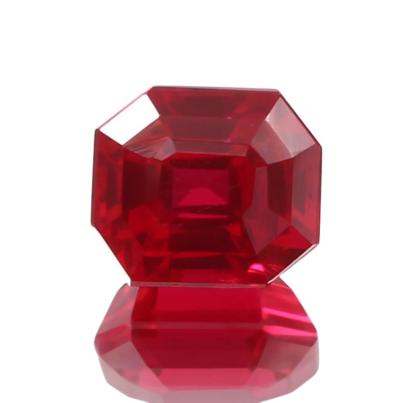 Rubis naturel 9x10mm pour remplacer une pierre perdue sur bague ou collier ancien
