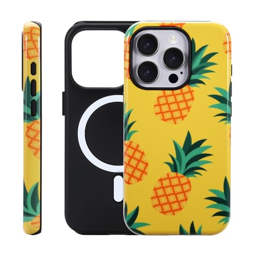 Protection iPhone 16 Pro Max MagSafe motif ananas idéale pour vos sorties et vacances