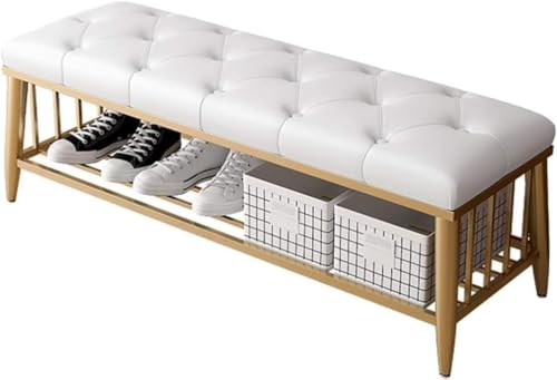 Meuble de rangement d'entrée avec banc de salle de bain multifonction