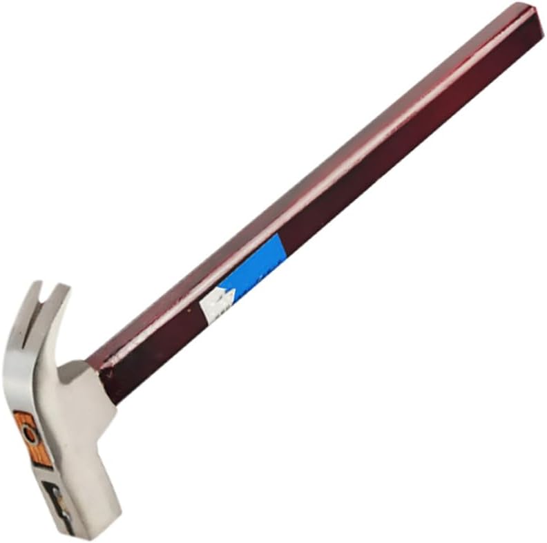 VALICLUD Practical Nail Pulling Hammer with Anti-skid Compressed Wood Handle Claw Hammer for Household and Factory Use Quick Nail Removal Tool with High Hardness Steel Head