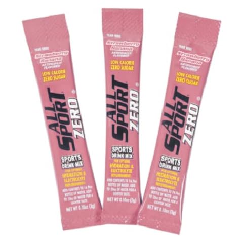 All Sport Zero Sticks, Low Calorie, ZERO Sugar, Electrolyte Sports Drink Mix, Vending Pack (Strawberry Banana, Pack of 10 (Vending Pack)) Cover