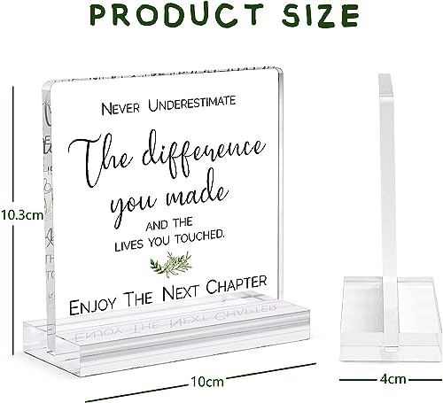 Personalized Acrylic Retirement Plaque - Ideal Farewell Gift - Image 6