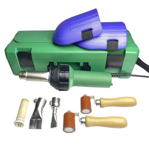 Image of 110V 1600W Plastic Welding Gun Hot Air Gun Heat Gun Plastic Welder Plastic Welding Torch Kit with Nozzles and Roller