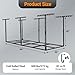 PeakPursuit 3x8FT Overhead Garage Storage Rack, 600LB Capacity Heavy Duty Ceiling Storage Racks, 22-40
