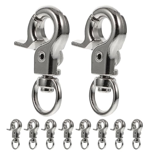 Uonlytech 10Pcs Heavy Duty Trigger Snap Hooks Swivel Clips for Bags Lanyards and Accessories Durable Connection Hooks for Easy Attachment
