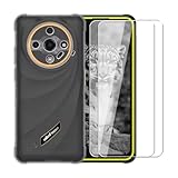 WDMYLFTW Case for Ulefone Armor X31 + [2 Pack] Glass Screen Protector Tempered Film - Transparent Silicone Soft Flexible Bumper Shockproof TPU Protective Cover Shell for Ulefone Armor X31 (Clear)