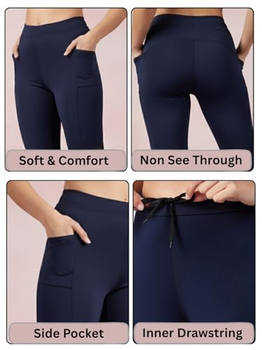 Image of BLINKIN Women's Stretch Fit Mid Rise Track Pant