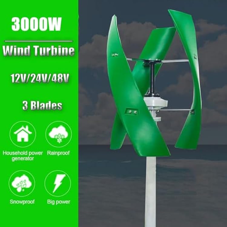 OLONETO 3000W Vertical Axis Wind Turbine Generator 12V 24V India | Ubuy