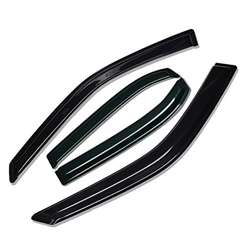 Lightronic Wv94550 Outside-Mount Side Window Visor Deflector Rain Guard, Dark Smoke 4-Pieces Set, Fit For 2006-2012 Ford Fusion, 2007-2012 Lincoln Mkz, 2006-2010 Mercury Milan, 2006 Lincoln Zephyr #TOP6