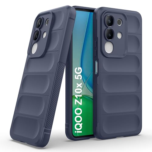 Image of Zapcase Back Case Cover for iQOO Z10x 5G | Compatible for iQOO Z10x 5G Back Cover | Liquid Silicon Magic Case with Camera Protection | Sapphire