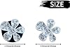 6 Pcs Black Daisy Air Vent Clips, Cute Flower Car Air Fresheners Vents Clips Diamond Vent Clip Car Interior Decor Charm Bling Car Accessories Decoration for Women… (silvery, 2) #5