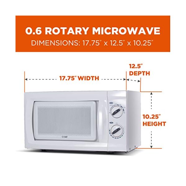 Commercial Chef CHM660 Counter Top Microwave, 0.6 Cubic Feet The Home