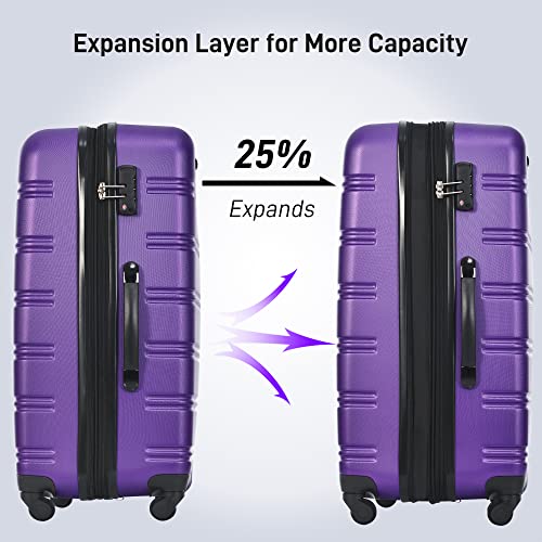 image for Merax Luggage Sets of 3 Piece Carry on Suitcase Airline Approved, 20/2