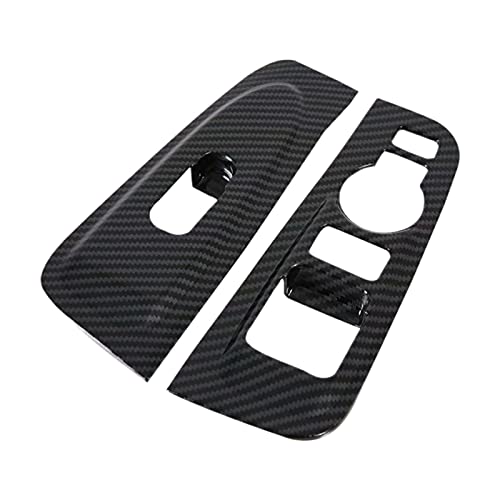 Meng Meng Fit For Hyundai H-1 I800 H300 Grand Starex 2019 Carbon Style Front Doors Interior Window Lift Buttons Cover Trim