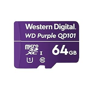 Western Digital Carte MicroSD Purple 64 Go WDD064G1P0C