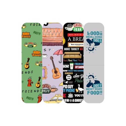 Image of Zesta Magnetic Bookmark Set of 7 | Aesthetic Book Mark for Reading | Cute Anime Bookmarks for Kids, Students | Book Accessories for Novels, Gifts for Readers(Friends Magnetic Bookmarks, 9X2.5 Cms)