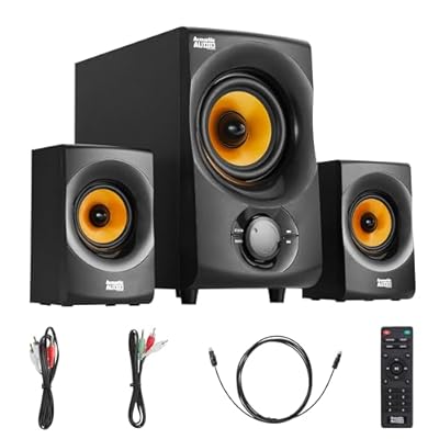 Acoustic Audio by Goldwood Bluetooth 2.1 Speaker System 2.1-Channel Home Theater Speaker System, Black AA2170