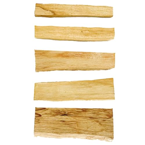 SMASOLO Varillas de Incienso de Madera Natural Palo Santo 10 Cm 5 Piezas para Aromaterapia, Limpieza de Ambientes y Meditación en Hogar, Estudio y Yoga