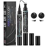 【Verpackungshinweise】: Dieses Set enthält 2 Eyeliner, einen für das linke Auge und einen für das rechte Auge, Farbe: Schwarz, Gewicht: 35g.