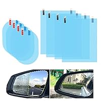 AUXSOUL 8 Stück Rückspiegel Regenschutzfolie, Regenschutzfolie Auto Regenfest, wasserdichte Spiegelfolie für Autospiegel und Seitenfenster