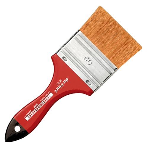 Image of da Vinci Watercolor Series 5080 CosmoTop Spin Paint Brush, Wash Synthetic with Red Handle, Size 60 (5080-60)