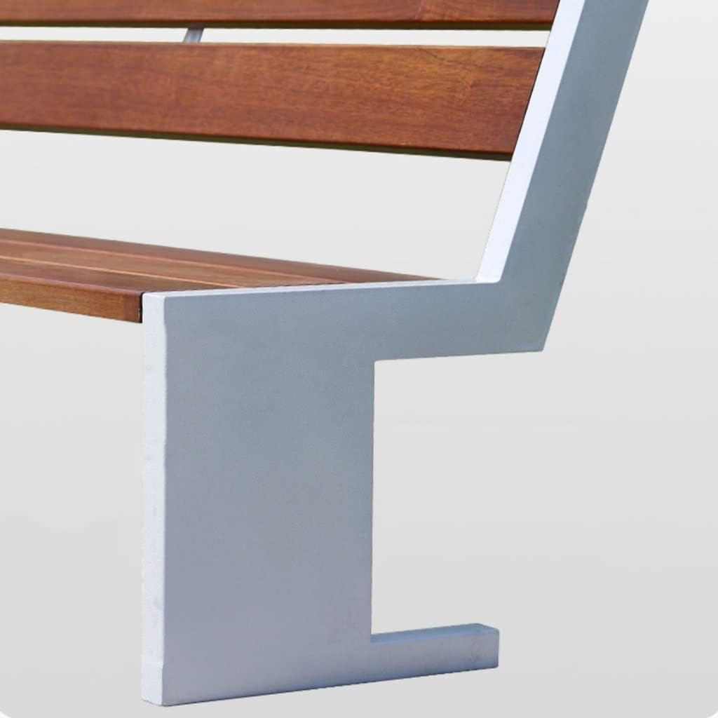 Patio Furniture Bench Park Bench Outdoor Pastoral Bench Garden Chair Outdoor Leisure Double Solid Wood Long Stool Stainless Steel Leisure Chair Outdoor Bench(B)