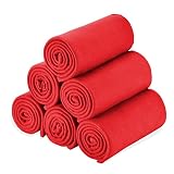 Special SG Glory Fleece Throw Blanket 50x60 Bulk Pack of 6 Red