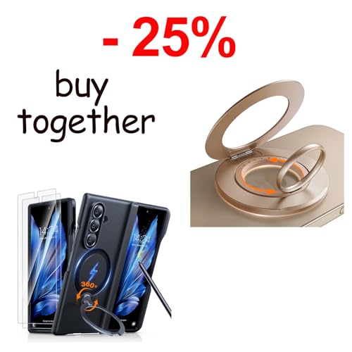 Magnetic Stand Case & Magnetic Phone Grip Ring Holder Kickstand