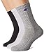 Champion - Crew - Chaussettes (6 Paires) - Mixte Adulte - Multicolore (Light Grey/White/Black) - Taille: 43-46