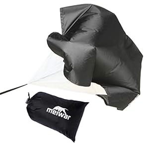 meiwar sprintparachute – parachute voor snelheidstraining I renparachute voor sprinttraining