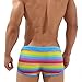 Sipumia Men's Square Leg Swimwear Pride Rainbow Swim Briefs Bikini Board Surf Shorts Boxer Swimming Trunks Stripe LGBT Pride-01 XXL