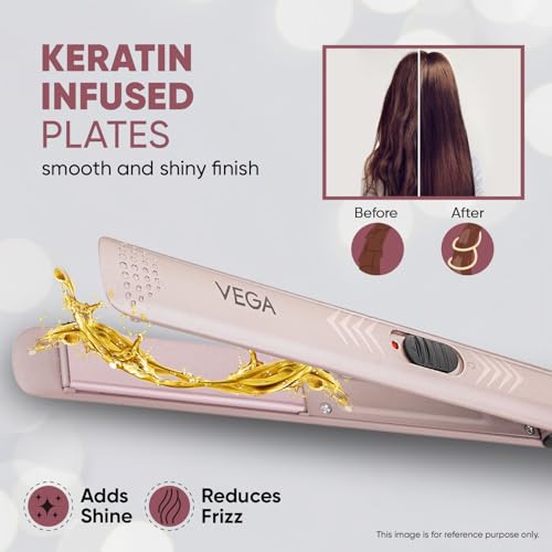 VEGA K Shine Hair Straightener 234g Rose Gold - Image 4