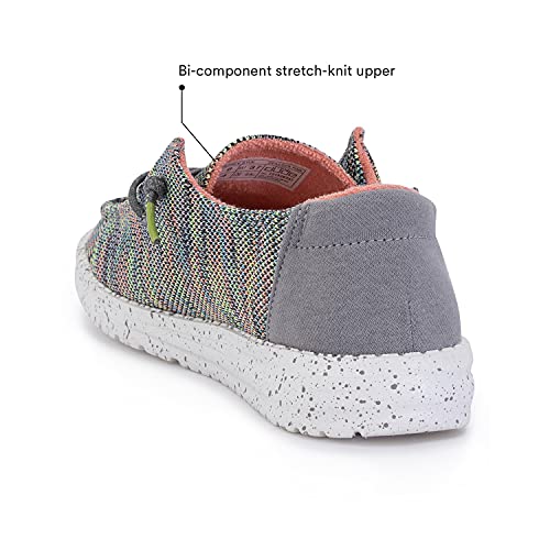 Hey Dude Women's Wendy Sox Peacock Pink Size 8 | Women’s Shoes | Women’s Lace Up Loafers | Comfortable & Light-Weight #TOP6