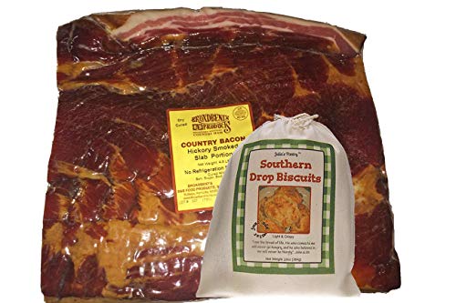 Old-Fashioned Country Cured and Hickory Smoked Slab Bacon 4 to 5 Lbs