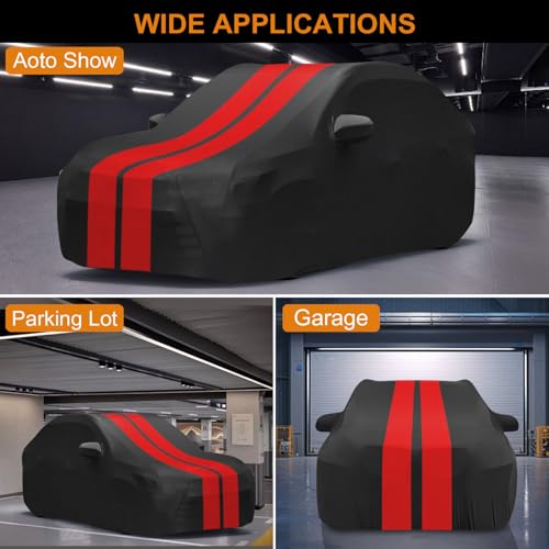 Image of DZG Indoor SUV Car Cover Comaptible with Explorer Grand Highlander Atlas Fit 198-210 inch Paint Sun Protection Scratch Resistant Dustproof Windproof Stretch Soft