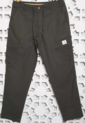 Pantalon cargo en coton et lin DIVISIVE de qualité