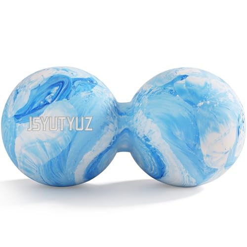 JSYUTYUZ Peanut Lcarosse Ball for Myofascial Release, SGS Certification, Massage Deep Tissue for Shoulder and Back, Trigger Point Therapy, Muscle Knots, Peanut Massage Ball for Muscle Pain