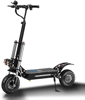 SONGZO Electric Scooter Dual Motor 11 Inch Adult Off-Road Electric Scooter with 60V 33AH Lithium Battery and Dual Disc Brakes