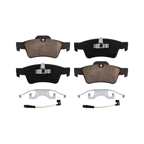 Image of Detroit Axle - Rear Brake Pads for Mercedes-Benz G55 G63 G65 AMG GL320 GL350 GL450 GL550 ML320 ML350 ML450 ML500 ML550 R320 R350 R500, Ceramic Brake Pads with Hardware Replacement