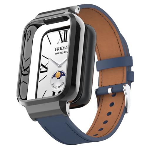 [ULIGADUO] �ی�t���[����̌^�E�H�b�`�o���h �݊���For Xiaomi Smart Band 9 Pro�X�}�[�g�E�H�b�`�p �����x���g 18������ �X�[�p�[�\�t�g���U�[�X�g���b�v �z���C�g/�u���b�N/�u���E��/�u���[ (�u���[)