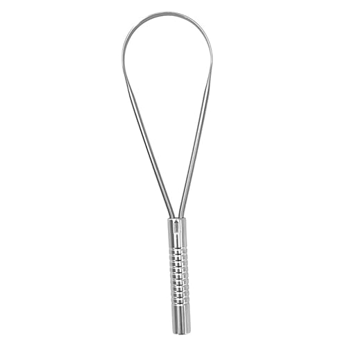 Raspador de lengua Productos para el cuidado bucal Cepillos de lengua raspa tu lengua removedor de mal aliento Depurador de lengua espátula de acero
