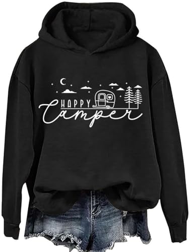 Happy Camper Hoodie,Happy Camper Sweatshirt,Camper Hoodie,Camper Sweatshirt,Women's Men's Same Style