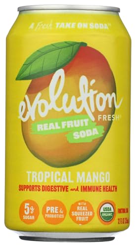 Evolution Fresh, Soda Fruit Tropical Mango Organic, 12 Fl Oz