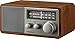 Sangean SG-116 AM/FM Analog Wooden Cabinet Receiver, Walnut-Silver